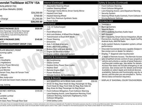 Used 2023 Chevrolet TrailBlazer ACTIV w/ Convenience Package FWD image 29
