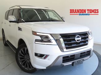 Used 2023 Nissan Armada Platinum w/ Captain's Chairs Package RWD video 1