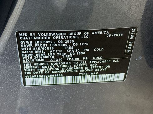 Used 2018 Volkswagen Atlas S image 38