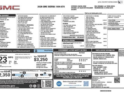 New 2026 GMC Sierra 1500 AT4 w/ AT4 Premium Package