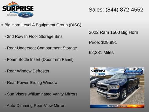 Used 2022 RAM 1500 Big Horn RWD image 6
