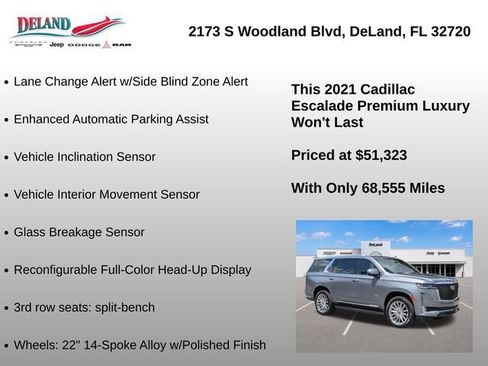 Used 2021 Cadillac Escalade Premium Luxury AWD/4WD image 44