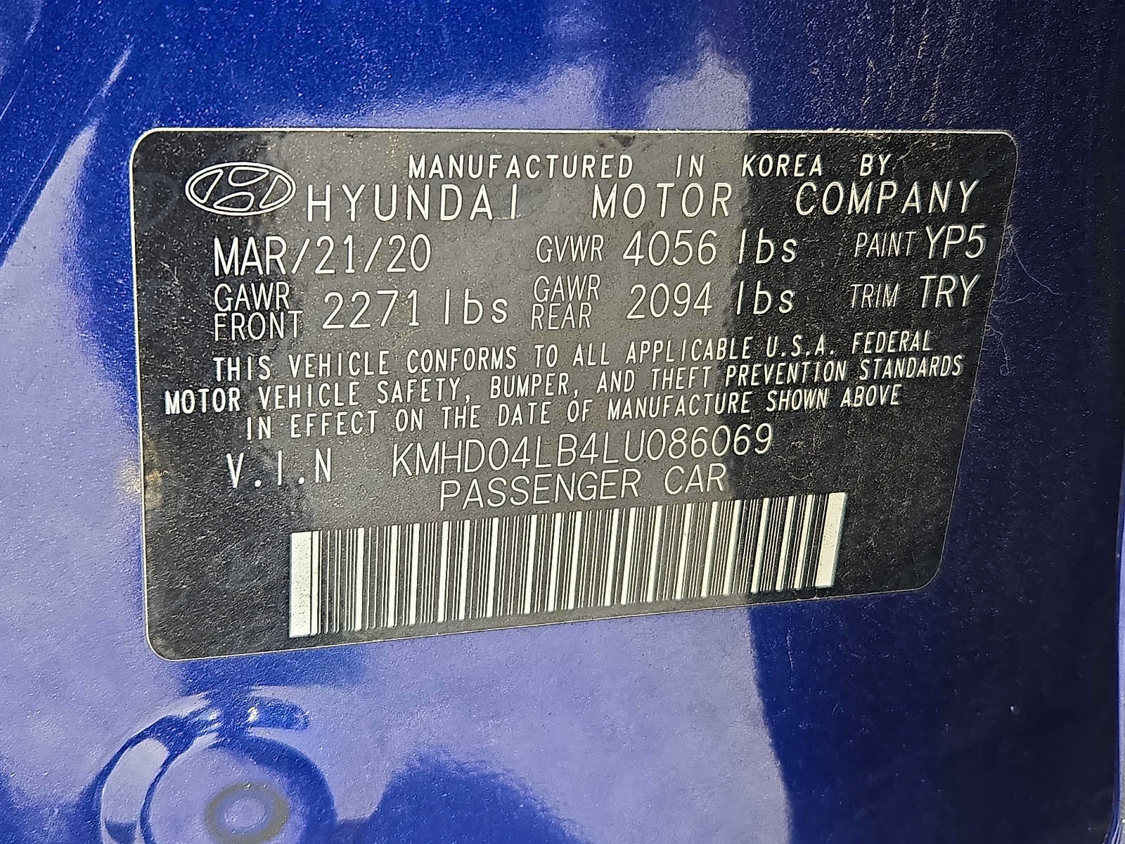 Used 2020 Hyundai Elantra Sport w/ Cargo Package (C1) FWD image 27
