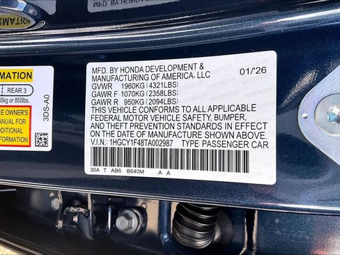 New 2026 Honda Accord SE image 19