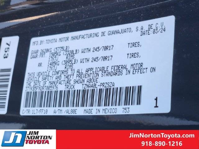 Used 2024 Toyota Tacoma SR5 RWD image 33