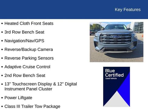Certified 2025 Ford Explorer Active RWD image 13