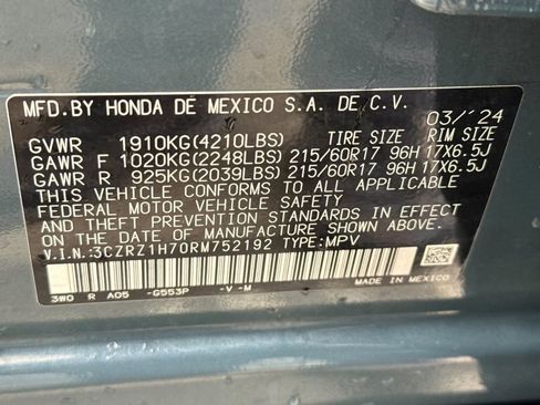 Certified 2024 Honda HR-V EX-L image 36