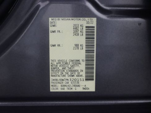 Used 2023 Nissan Altima 2.5 SV w/ SV Premium Package image 54