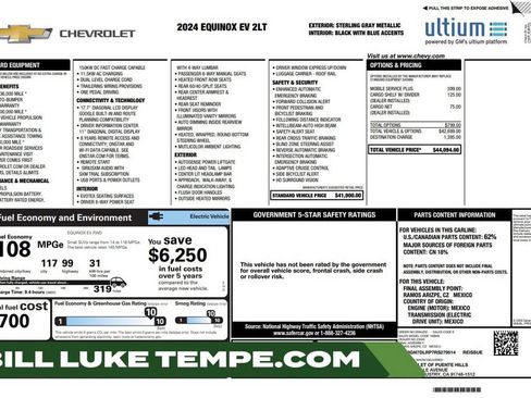 Used 2024 Chevrolet Equinox EV LT FWD image 1