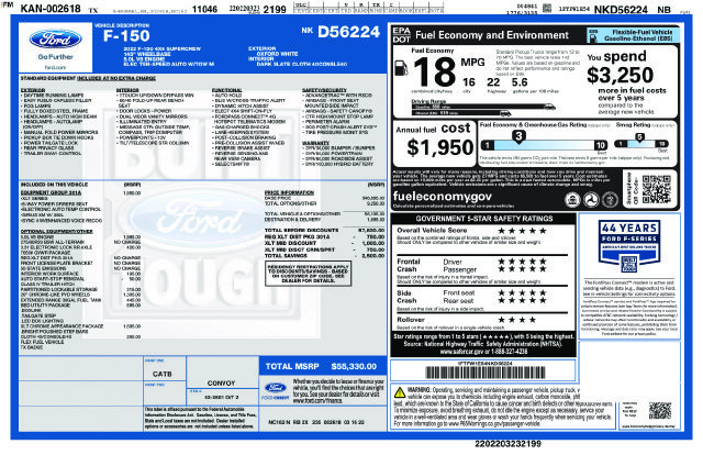 Used 2022 Ford F150 XLT w/ Equipment Group 301A Mid AWD/4WD image 6