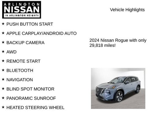 Used 2024 Nissan Rogue SL w/ SL Premium Package AWD/4WD image 8