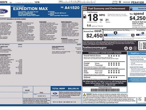 Certified 2023 Ford Expedition Max Limited AWD/4WD image 34