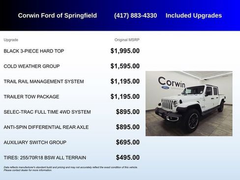 Used 2023 Jeep Gladiator Overland w/ Cold Weather Group AWD/4WD image 5