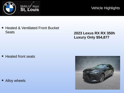 Used 2023 Lexus RX 350 w/ Accessory Package (2T) AWD/4WD image 25