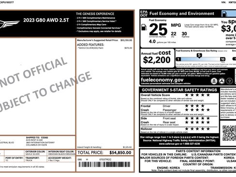 Used 2023 Genesis G80 2.5T image 5
