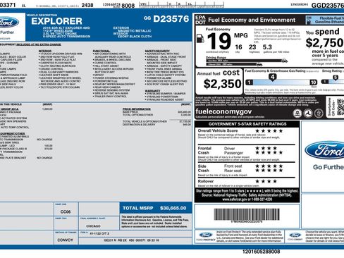 Used 2016 Ford Explorer XLT w/ Equipment Group 201A image 4