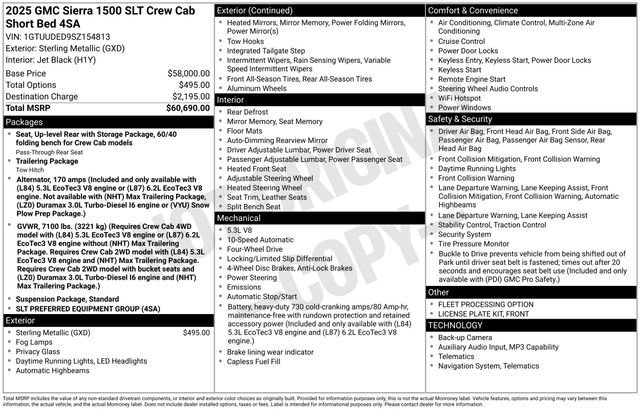 Certified 2025 GMC Sierra 1500 SLT AWD/4WD image 34