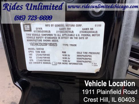 Used 2006 Chevrolet Silverado 2500 LT w/ Onstar Plus Package image 21