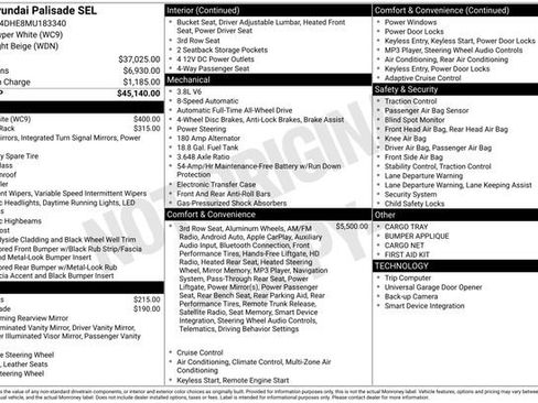 Used 2021 Hyundai Palisade SEL image 2