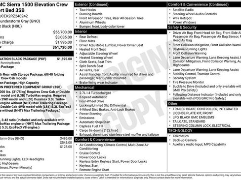 Used 2024 GMC Sierra 1500 Elevation w/ LPO, Elevation Black Package AWD/4WD image 6