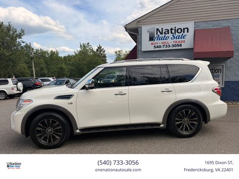 Used 2017 Nissan Armada Platinum w/ Captain Seat Package AWD/4WD image 3