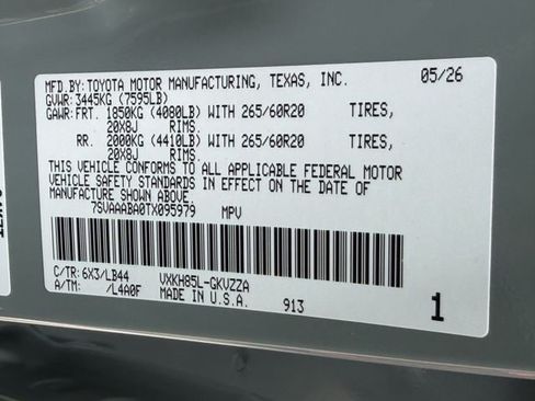 New 2026 Toyota Sequoia 1794 Edition AWD/4WD image 30