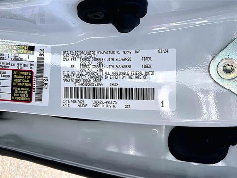 Used 2024 Toyota Tundra Limited w/ TRD Off-Road Package AWD/4WD image 36