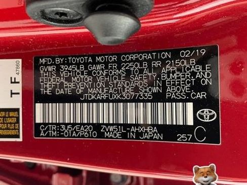 Used 2019 Toyota Prius L Eco image 29