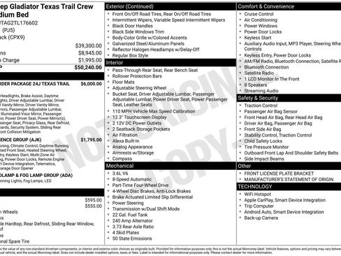 New 2026 Jeep Gladiator Sport AWD/4WD image 26