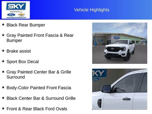 New 2025 Ford Ranger XLT w/ Equipment Group 301A High image 28