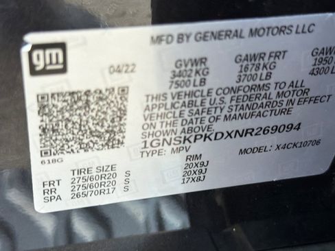 Used 2022 Chevrolet Tahoe Z71 w/ Z71 Off-Road Package image 30