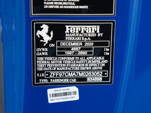 Certified 2021 Ferrari 812 GTS RWD image 54