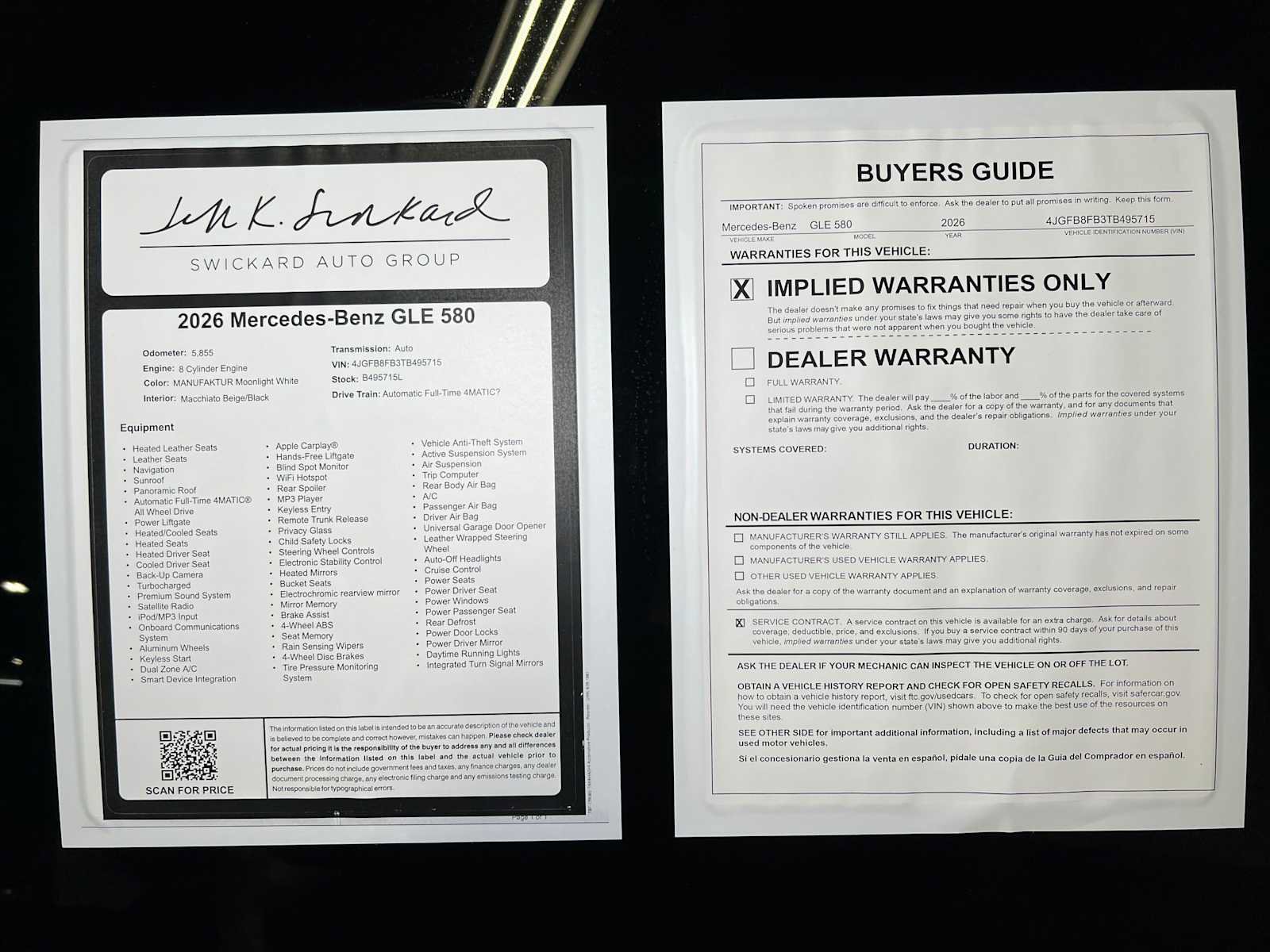 Used 2026 Mercedes-Benz GLE 580 4MATIC image 47