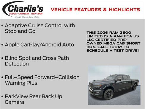 Certified 2026 RAM 3500 Limited AWD/4WD image 7
