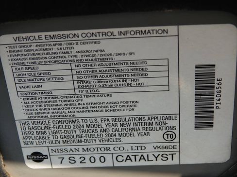Used 2004 Nissan Titan XE w/ (PRF) Preferred Pkg AWD/4WD image 97