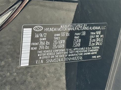 Certified 2022 Hyundai Santa Fe SEL w/ Cargo Package image 32