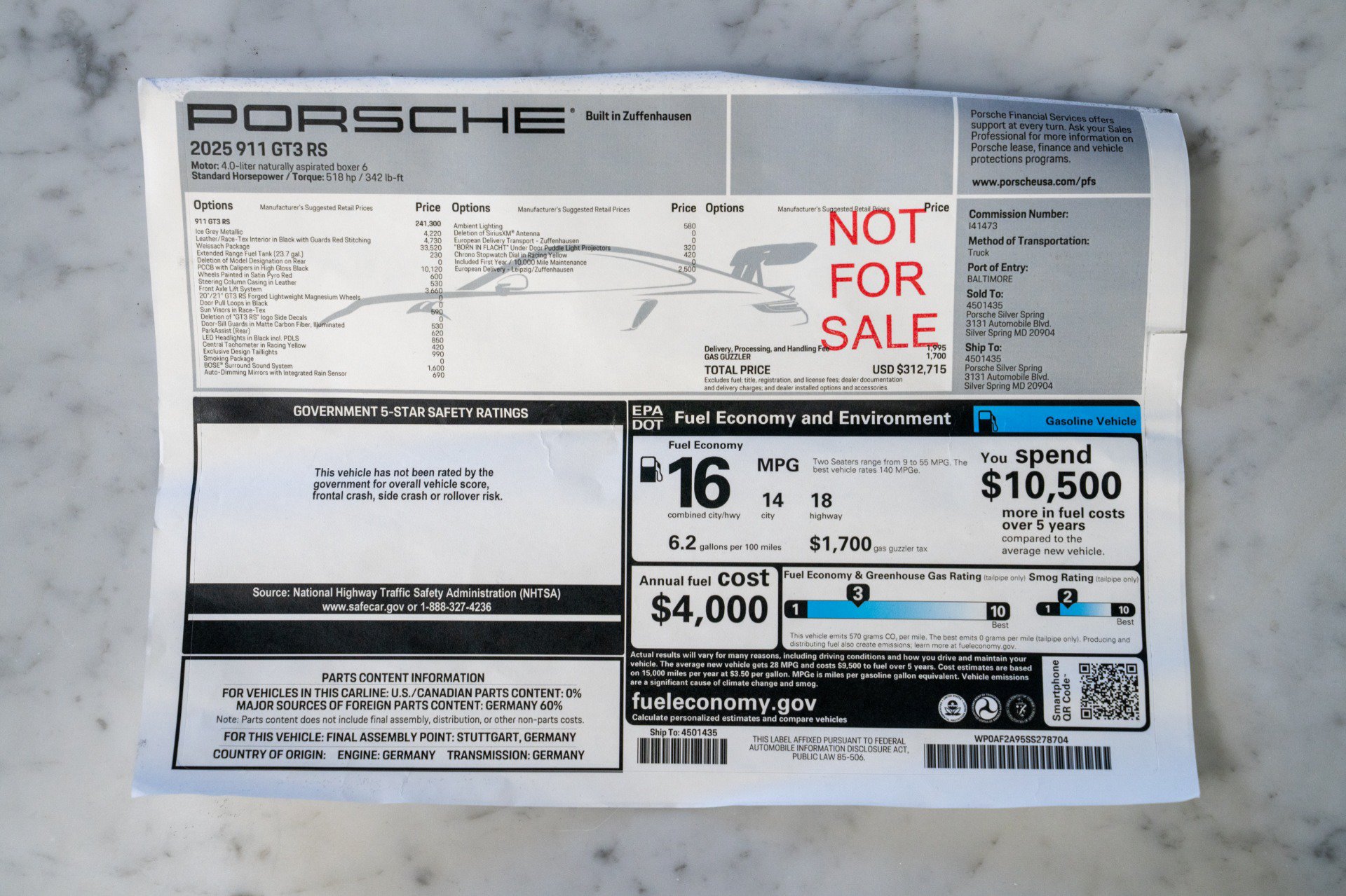 Used 2025 Porsche 911 GT3 RS RWD image 23