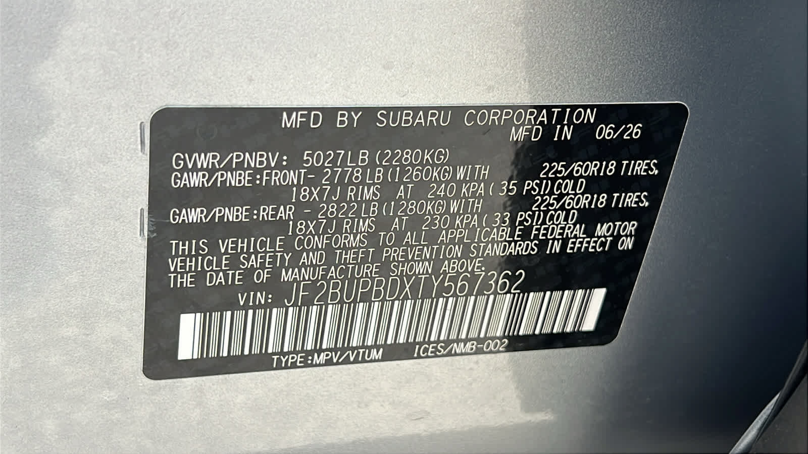 New 2026 Subaru Outback Premium AWD/4WD image 30
