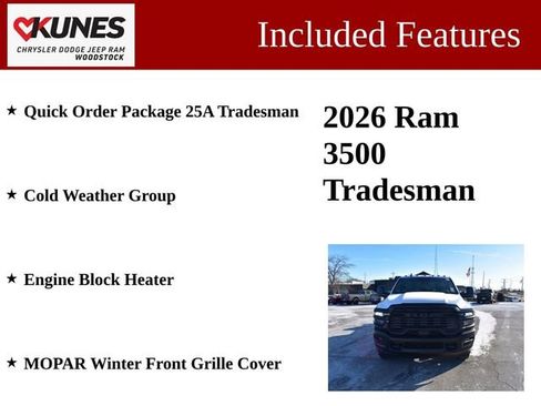 New 2026 RAM 3500 Tradesman w/ Cold Weather Group image 3