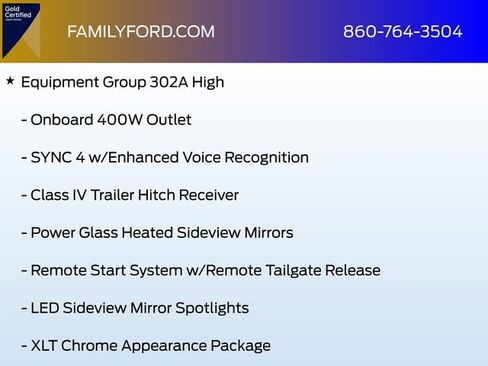 Used 2023 Ford F150 XLT w/ Equipment Group 302A High AWD/4WD image 6