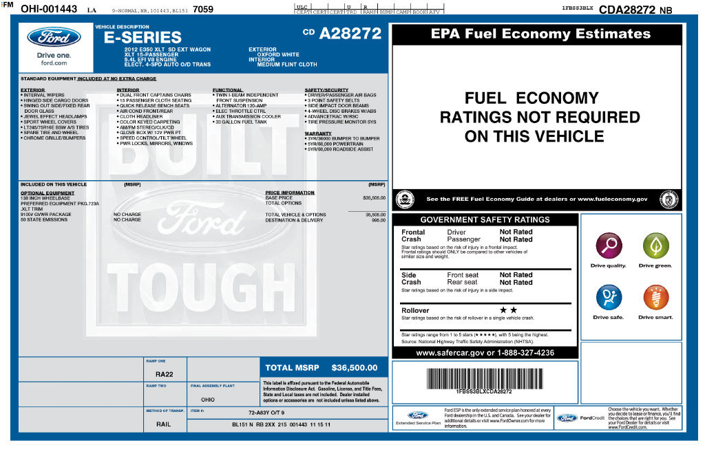 Used 2012 Ford E-350 and Econoline 350 XLT RWD image 25