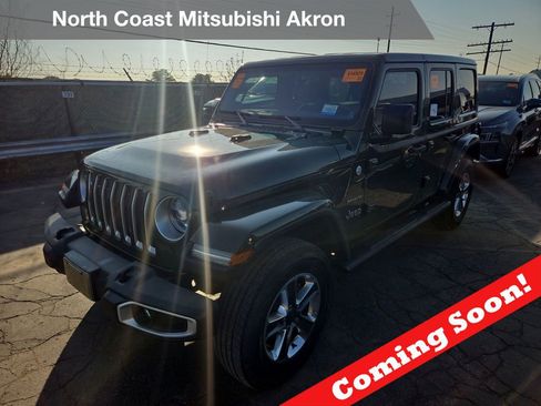 Used 2021 Jeep Wrangler Unlimited Sahara w/ Uconnect 4C Nav & Sound Group AWD/4WD image 1