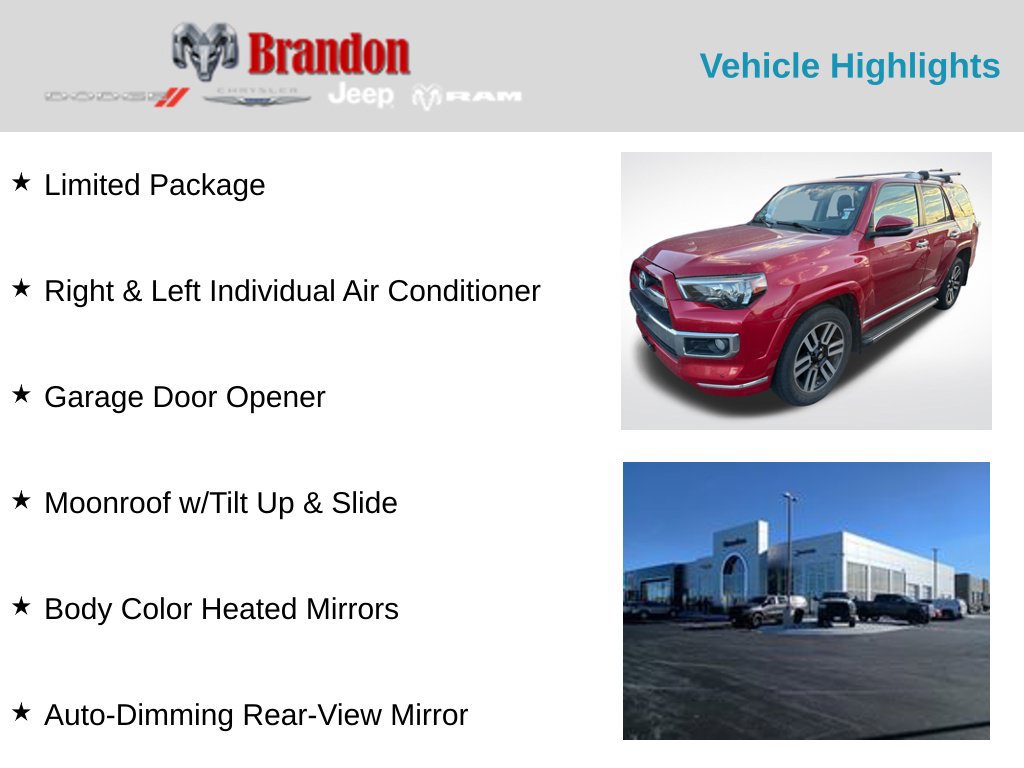 Used 2018 Toyota 4Runner Limited AWD/4WD image 2