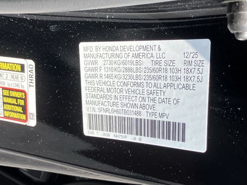 Used 2026 Honda Odyssey EX-L image 30