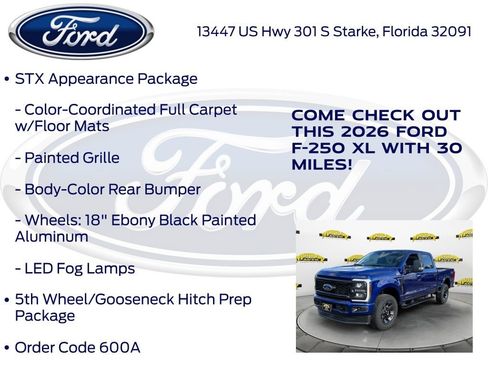 New 2026 Ford F250 XL w/ STX Appearance Package image 15