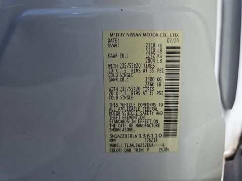 Used 2020 Nissan Murano Platinum FWD image 40