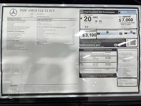 New 2026 Mercedes-Benz GLE 53 AMG 4MATIC image 49