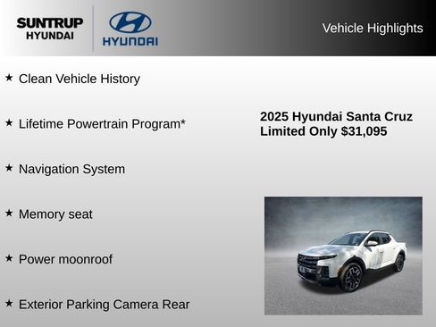 Used 2025 Hyundai Santa Cruz Limited AWD/4WD image 8