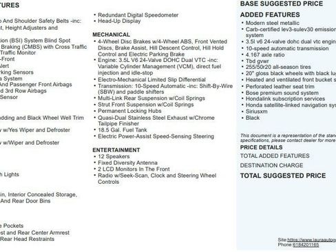 Used 2025 Honda Pilot Black Edition image 2