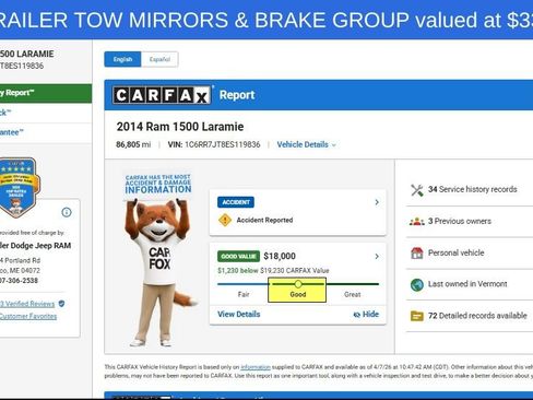 Used 2014 RAM 1500 Laramie AWD/4WD image 12